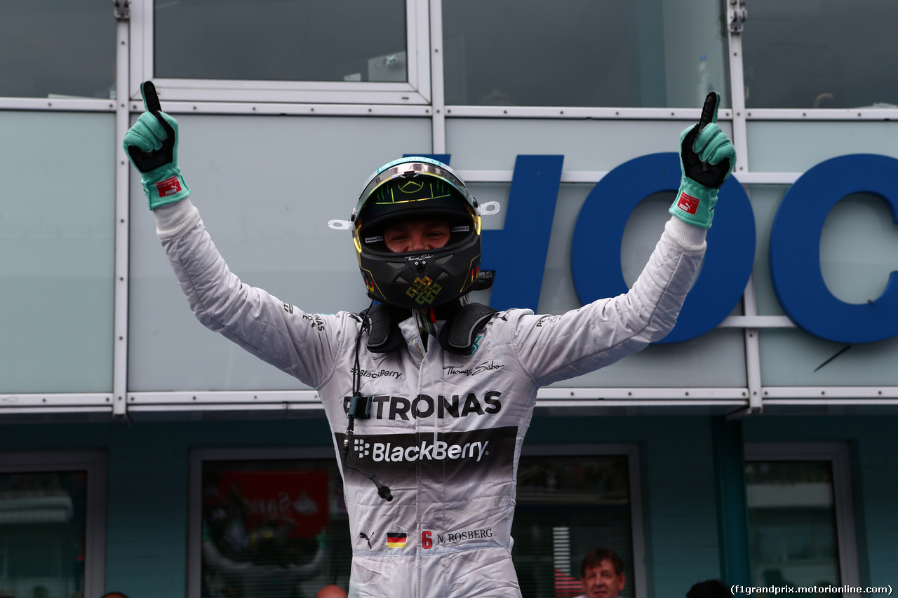 GP GERMANIA, 20.07.2014- Gara, Nico Rosberg (GER) Mercedes AMG F1 W05 is celebrating the victory in parc fermeè