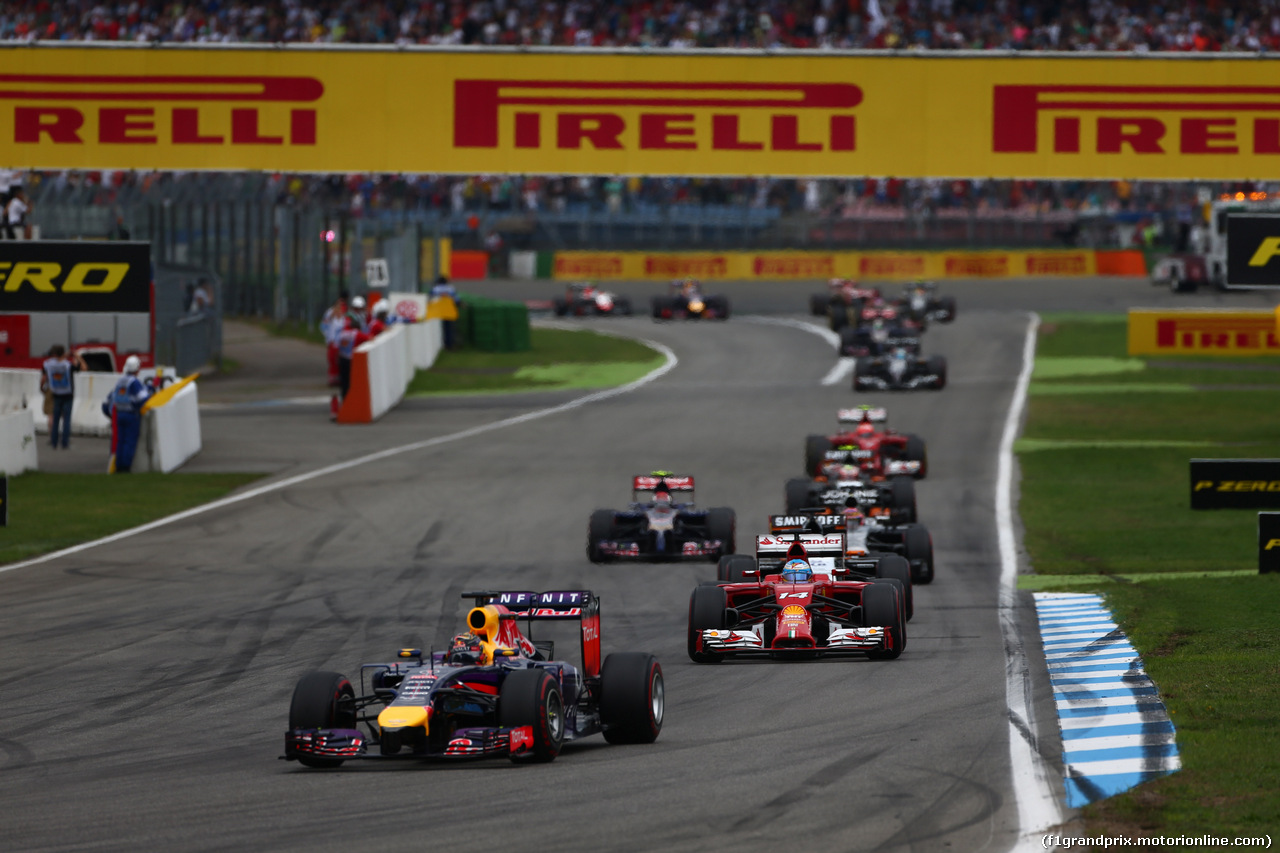 GP GERMANIA, 20.07.2014- Gara, Sebastian Vettel (GER) Infiniti Red Bull Racing RB10