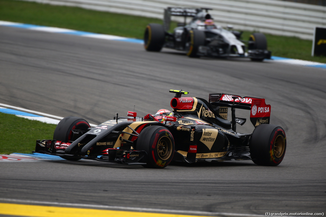 GP GERMANIA, 20.07.2014- Gara, Pastor Maldonado (VEN) Lotus F1 Team, E22