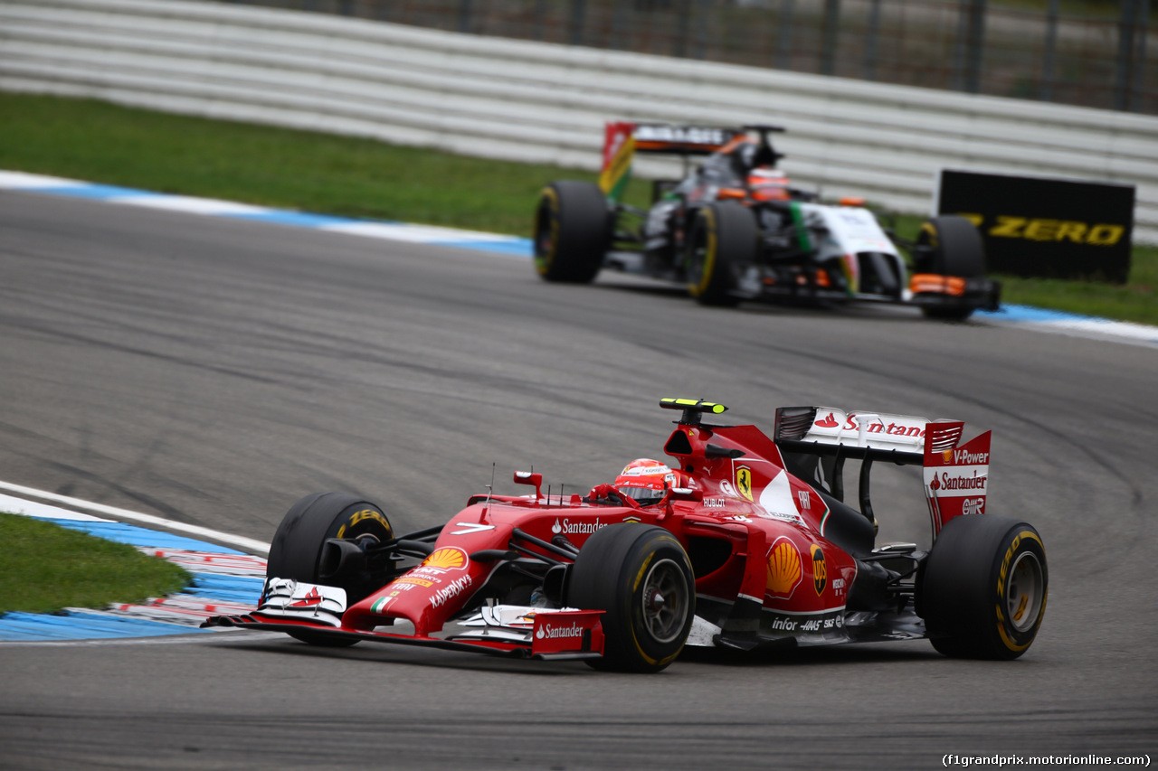 GP GERMANIA, 20.07.2014- Gara, Kimi Raikkonen (FIN) Ferrari F14T