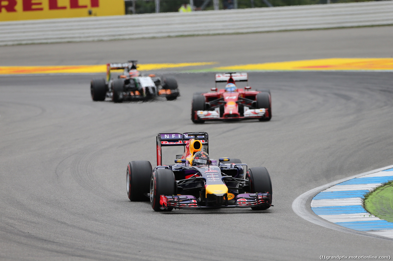 GP GERMANIA, 20.07.2014- Gara, Sebastian Vettel (GER) Infiniti Red Bull Racing RB10