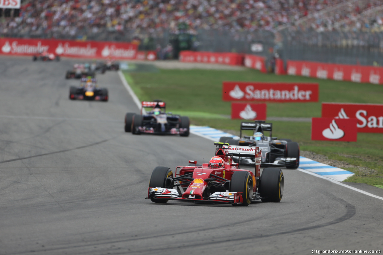 GP GERMANIA, 20.07.2014- Gara, Kimi Raikkonen (FIN) Ferrari F14T