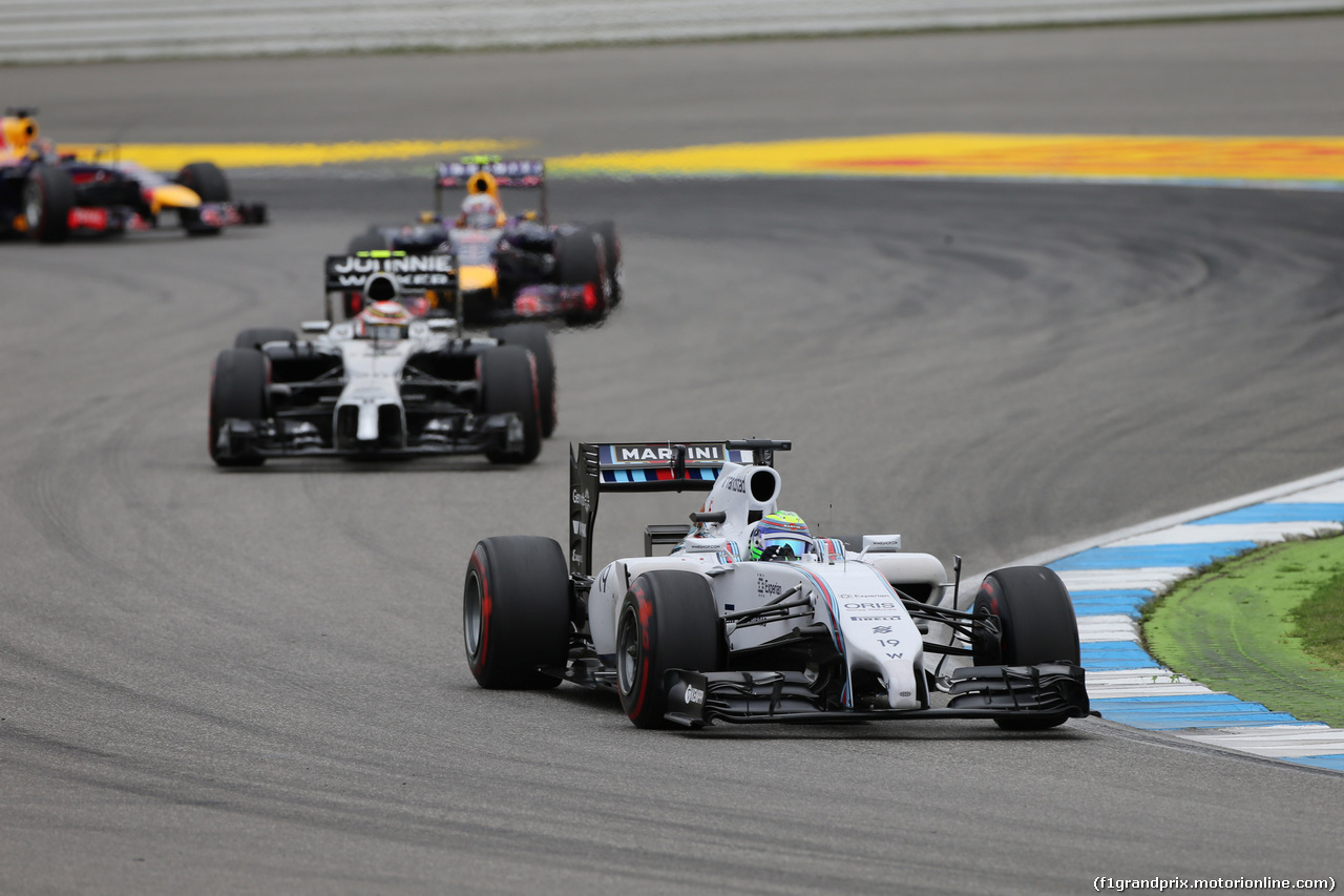 GP GERMANIA, 20.07.2014- Gara, Felipe Massa (BRA) Williams F1 Team FW36