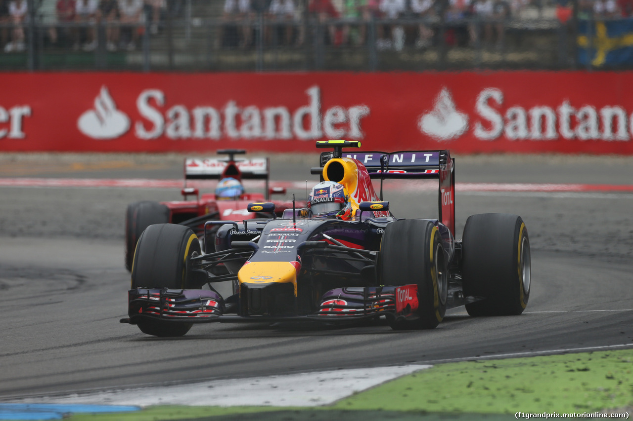 GP GERMANIA, 20.07.2014- Gara, Daniel Ricciardo (AUS) Infiniti Red Bull Racing RB10