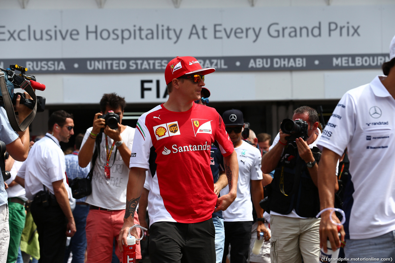 GP GERMANIA, 20.07.2014- Gara, Kimi Raikkonen (FIN) Ferrari F14T
