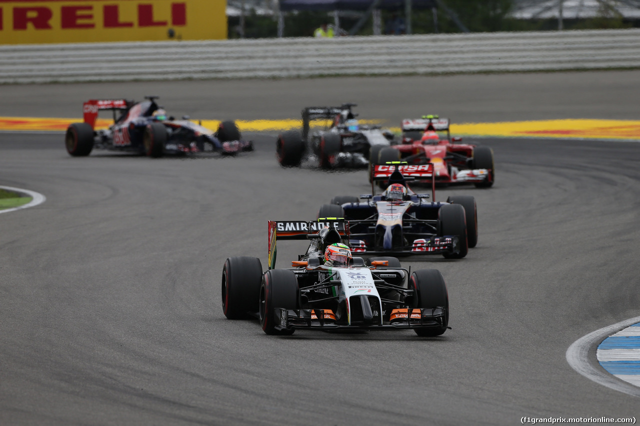 GP GERMANIA, 20.07.2014- Gara, Sergio Perez (MEX) Sahara Force India F1 Team VJM07