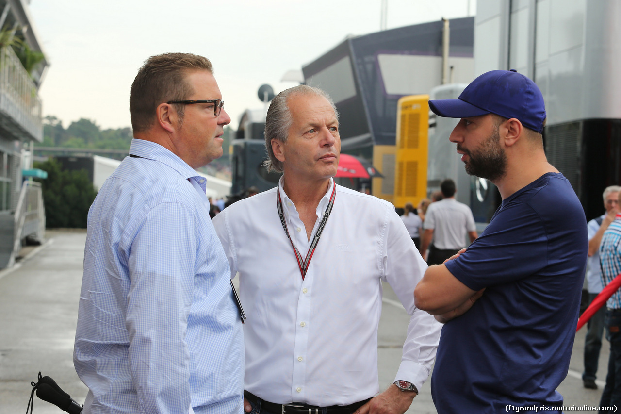 GP GERMANIA, 20.07.2014- Gerard Lopez (FRA) Lotus F1 Team Principal (Right).