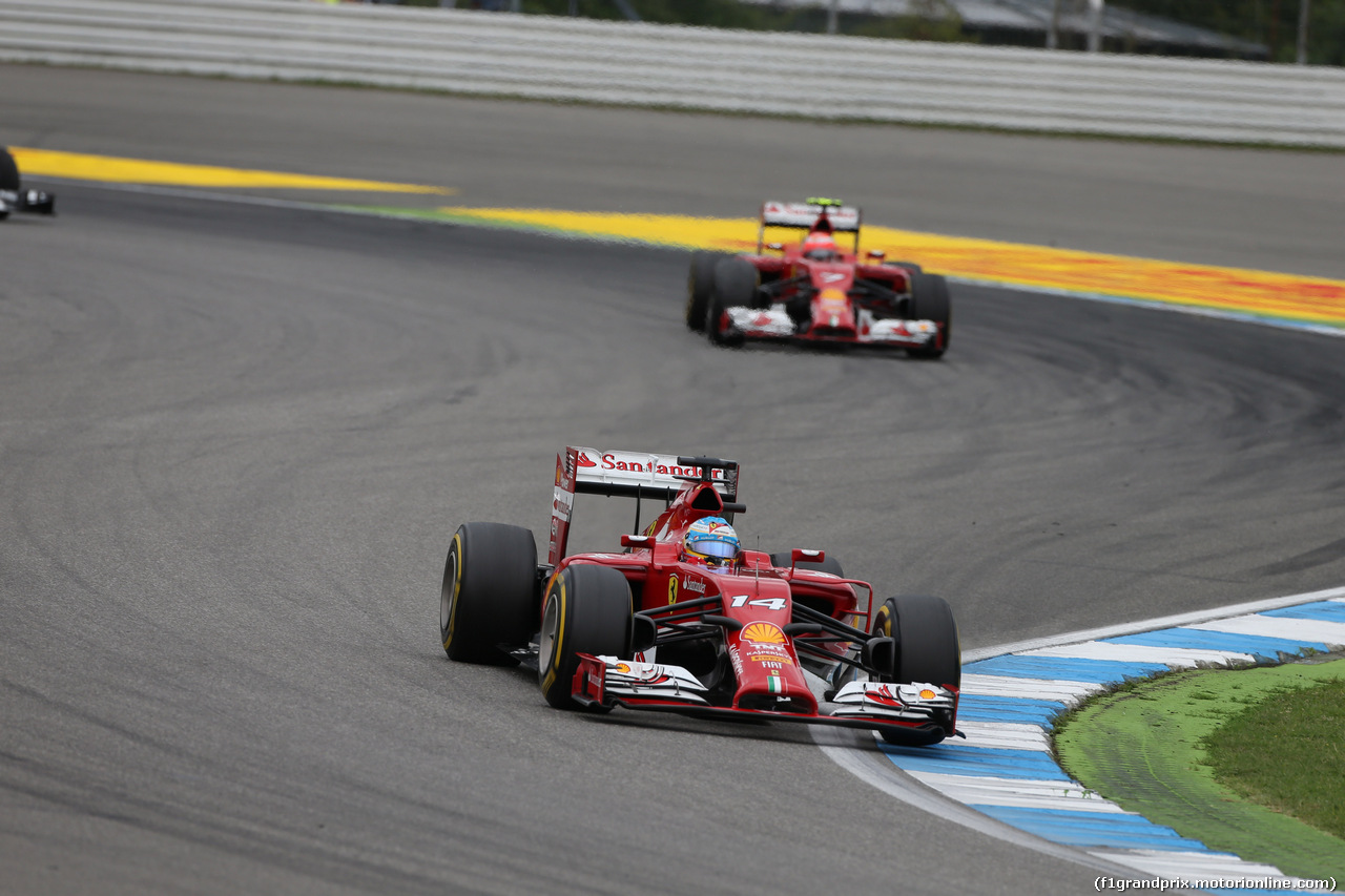 GP GERMANIA, 20.07.2014- Gara, Fernando Alonso (ESP) Ferrari F14T