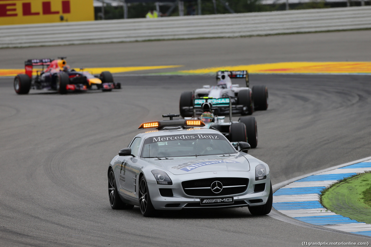 GP GERMANIA, 20.07.2014- Gara, The safety Car lead the group