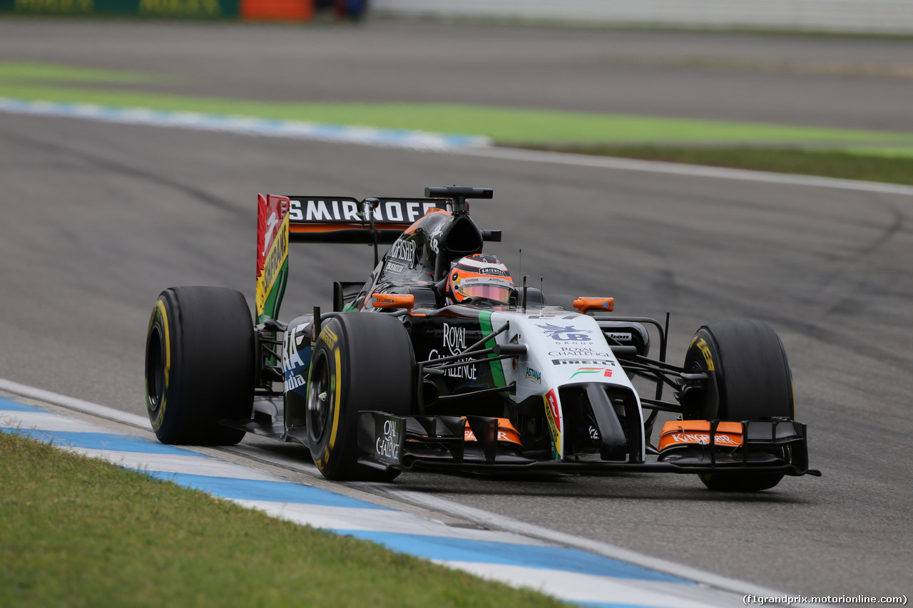 GP GERMANIA, 20.07.2014- Gara, Nico Hulkenberg (GER) Sahara Force India VJM07