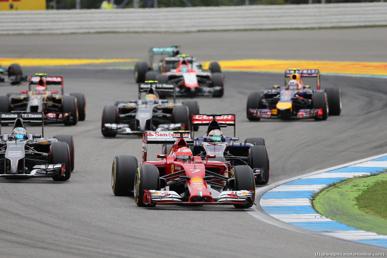 GP GERMANIA, 20.07.2014- Gara, Kimi Raikkonen (FIN) Ferrari F14T
