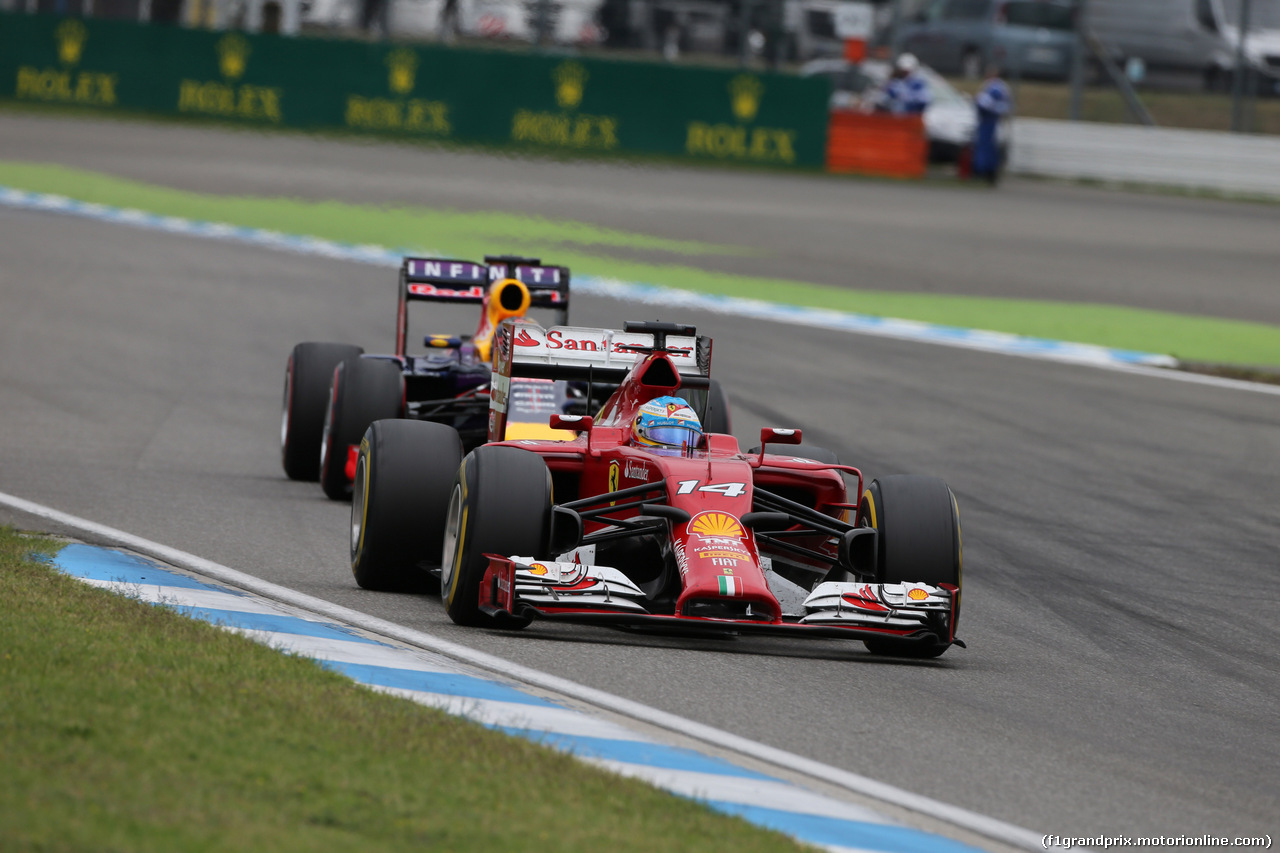 GP GERMANIA, 20.07.2014- Gara, Fernando Alonso (ESP) Ferrari F14T