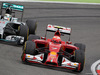 GP GERMANIA, 20.07.2014- Gara, the fight btween Kimi Raikkonen (FIN) Ferrari F14T e Lewis Hamilton (GBR) Mercedes AMG F1 W05