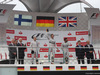 GP GERMANIA, 20.07.2014- Gara, the Podium: winner Nico Rosberg (GER) Mercedes AMG F1 W05, 2nd Valtteri Bottas (FIN) Williams F1 Team FW36 e 3rd Lewis Hamilton (GBR) Mercedes AMG F1 W05