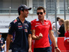 GP GERMANIA, 20.07.2014- Gara, Daniel Ricciardo (AUS) Infiniti Red Bull Racing RB10 e Jules Bianchi (FRA) Marussia F1 Team MR03