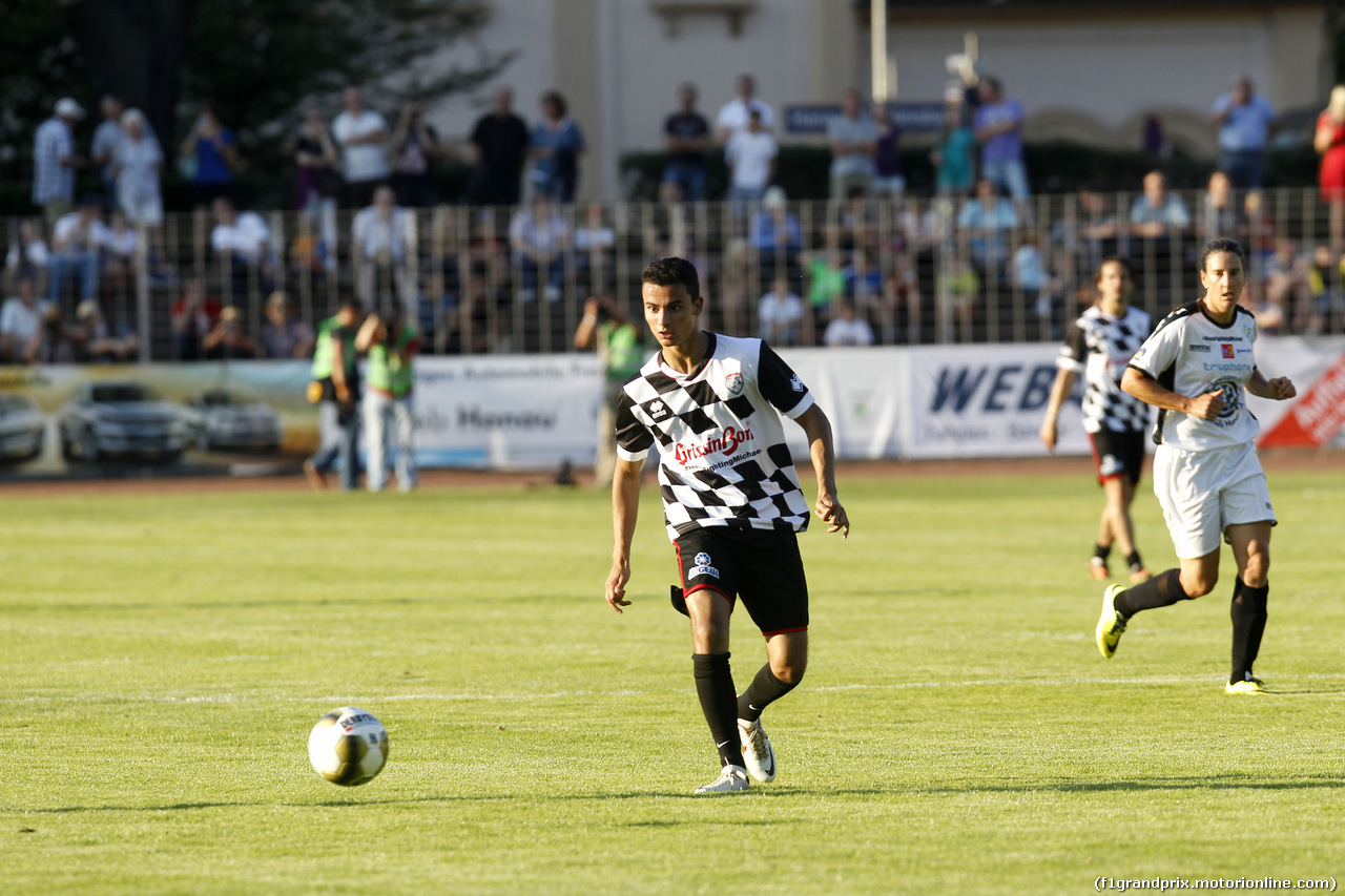 GP GERMANIA, Pascal Wehrlein (GER) Mercedes AMG DTM-Team HWA, Kick f¸r Kinder at Hanau. 
16.07.2014. Formula 1 World Championship, Rd 10, German Grand Prix, Hockenheim, Germany, Wednesday Soccer.
