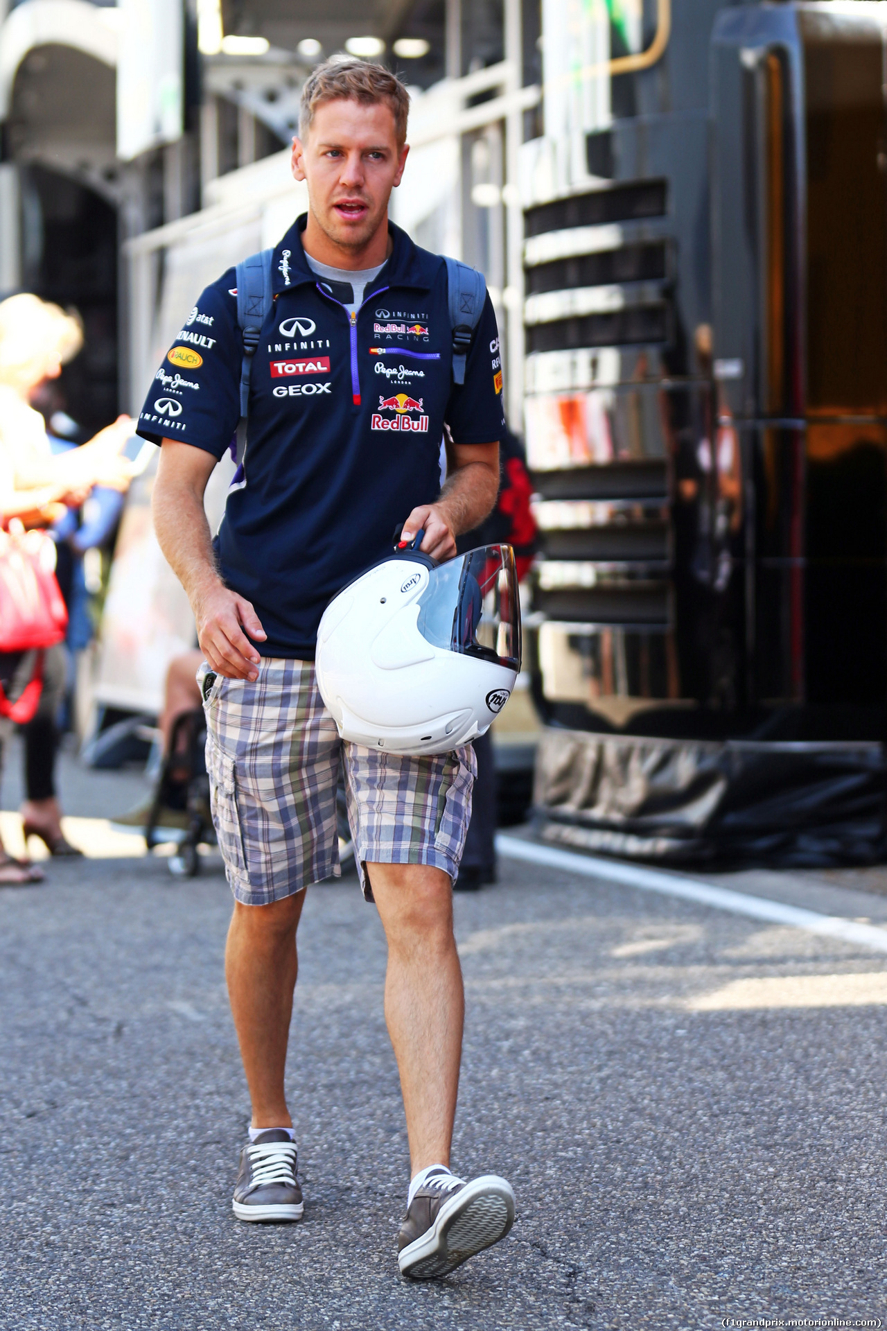 GP GERMANIA, Sebastian Vettel (GER) Red Bull Racing.
17.07.2014. Formula 1 World Championship, Rd 10, German Grand Prix, Hockenheim, Germany, Preparation Day.