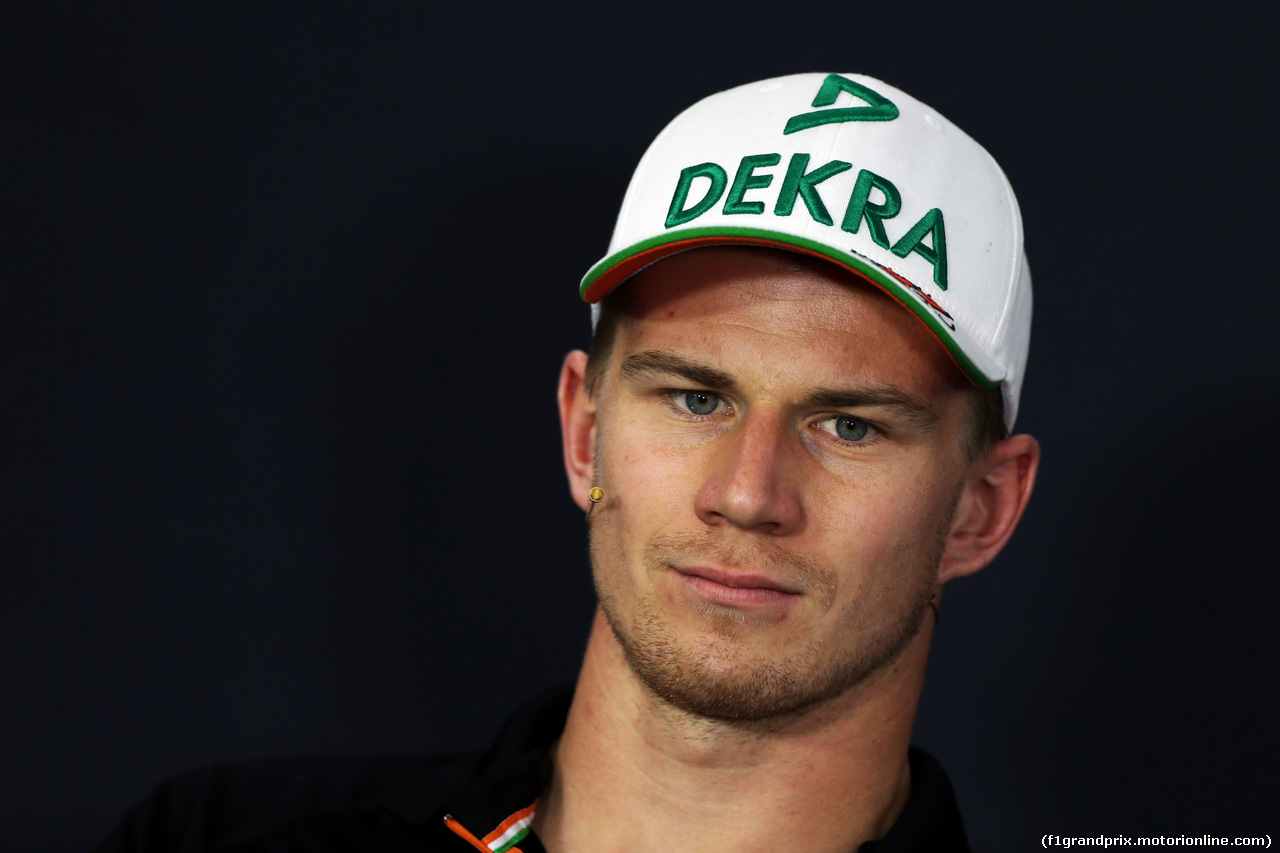 GP GERMANIA, Nico Hulkenberg (GER) Sahara Force India F1 in the FIA Press Conference.
17.07.2014. Formula 1 World Championship, Rd 10, German Grand Prix, Hockenheim, Germany, Preparation Day.