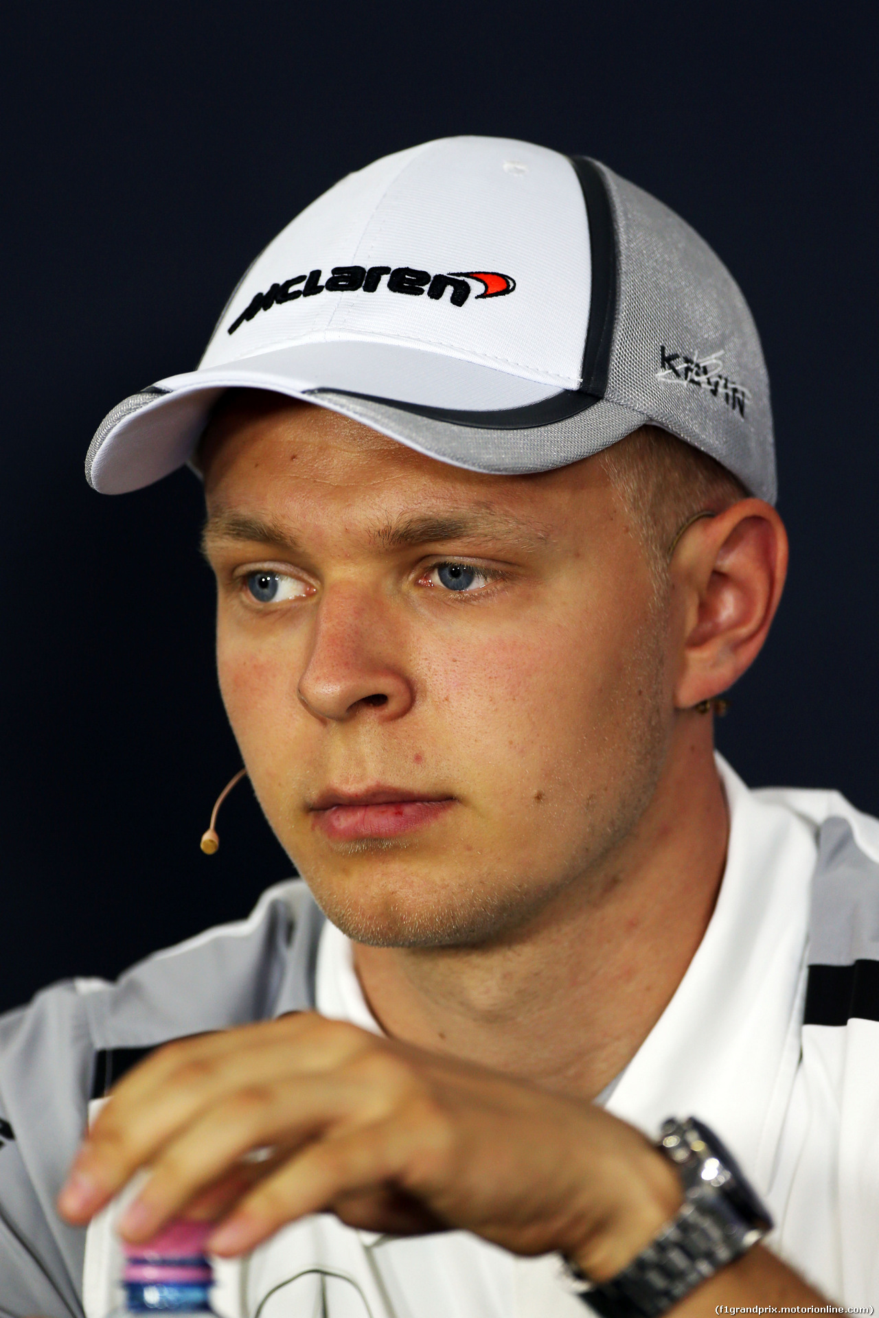 GP GERMANIA, Kevin Magnussen (DEN) McLaren in the FIA Press Conference.
17.07.2014. Formula 1 World Championship, Rd 10, German Grand Prix, Hockenheim, Germany, Preparation Day.