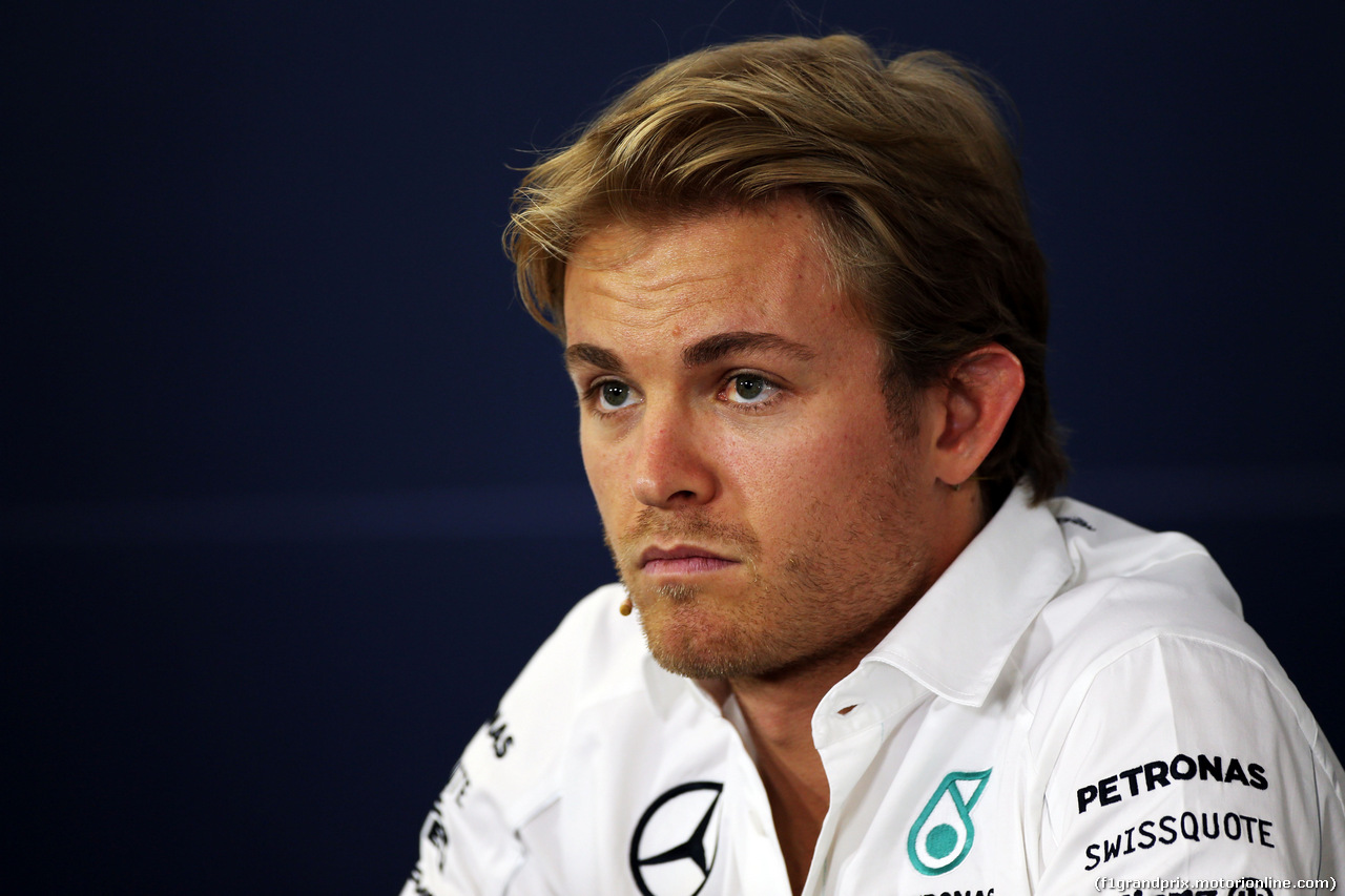 GP GERMANIA, Nico Rosberg (GER) Mercedes AMG F1 in the FIA Press Conference.
17.07.2014. Formula 1 World Championship, Rd 10, German Grand Prix, Hockenheim, Germany, Preparation Day.