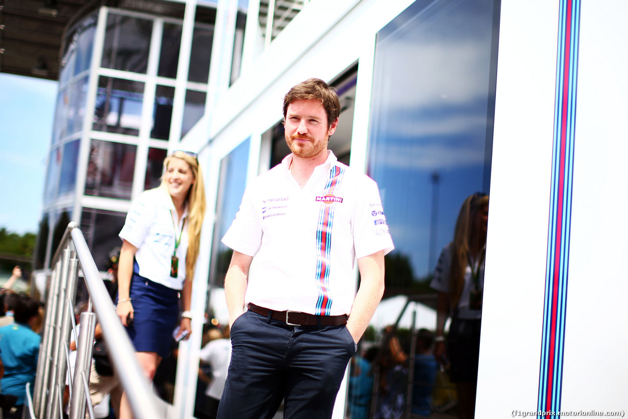 GP GERMANIA, Rob Smedley (GBR) Williams Head of Vehicle Performance.
17.07.2014. Formula 1 World Championship, Rd 10, German Grand Prix, Hockenheim, Germany, Preparation Day.