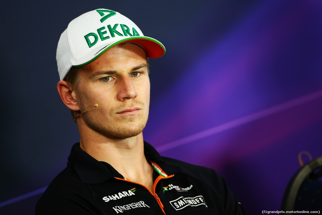 GP GERMANIA, Nico Hulkenberg (GER) Sahara Force India F1 in the FIA Press Conference.
17.07.2014. Formula 1 World Championship, Rd 10, German Grand Prix, Hockenheim, Germany, Preparation Day.