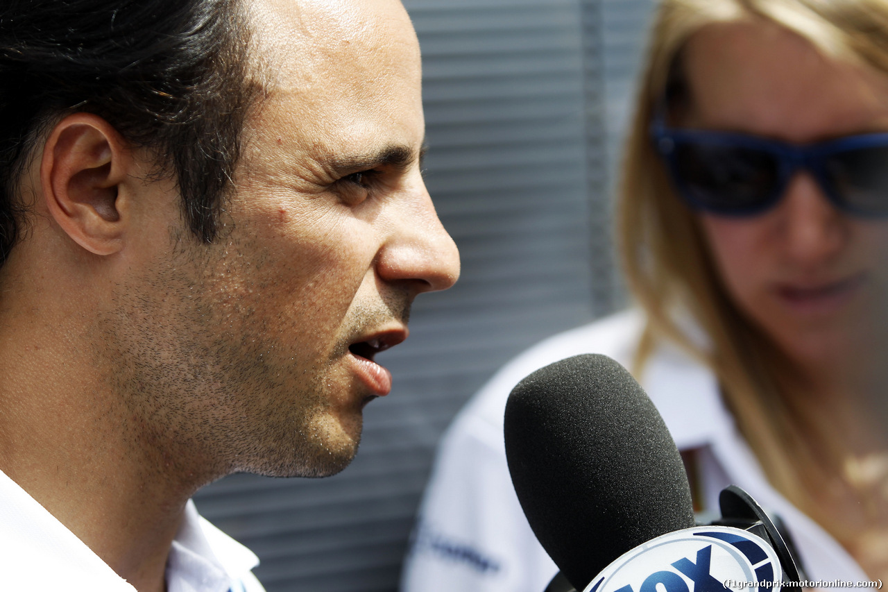 GP GERMANIA, Felipe Massa (BRA) Williams with the media.
17.07.2014. Formula 1 World Championship, Rd 10, German Grand Prix, Hockenheim, Germany, Preparation Day.