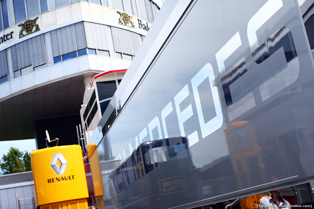 GP GERMANIA, McLaren truck in the paddock.
17.07.2014. Formula 1 World Championship, Rd 10, German Grand Prix, Hockenheim, Germany, Preparation Day.