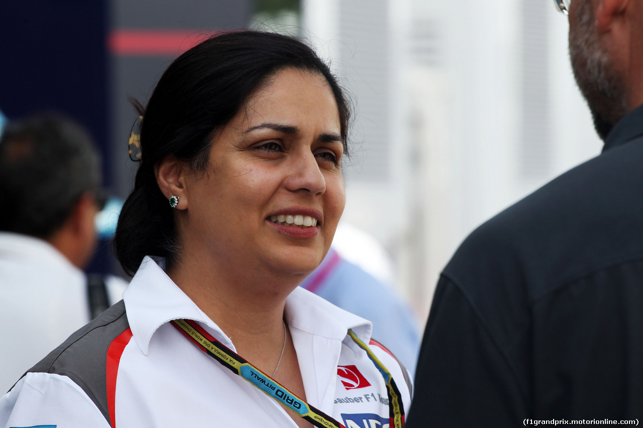 GP GERMANIA, Monisha Kaltenborn (AUT) Sauber Team Principal.
17.07.2014. Formula 1 World Championship, Rd 10, German Grand Prix, Hockenheim, Germany, Preparation Day.