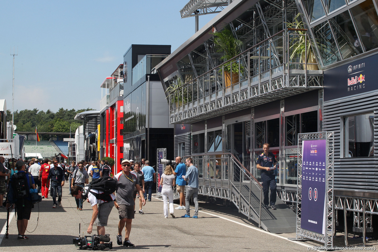 GP GERMANIA, The paddock.
17.07.2014. Formula 1 World Championship, Rd 10, German Grand Prix, Hockenheim, Germany, Preparation Day.