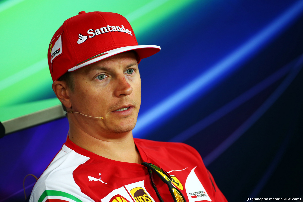 GP GERMANIA, Kimi Raikkonen (FIN) Ferrari in the FIA Press Conference.
17.07.2014. Formula 1 World Championship, Rd 10, German Grand Prix, Hockenheim, Germany, Preparation Day.