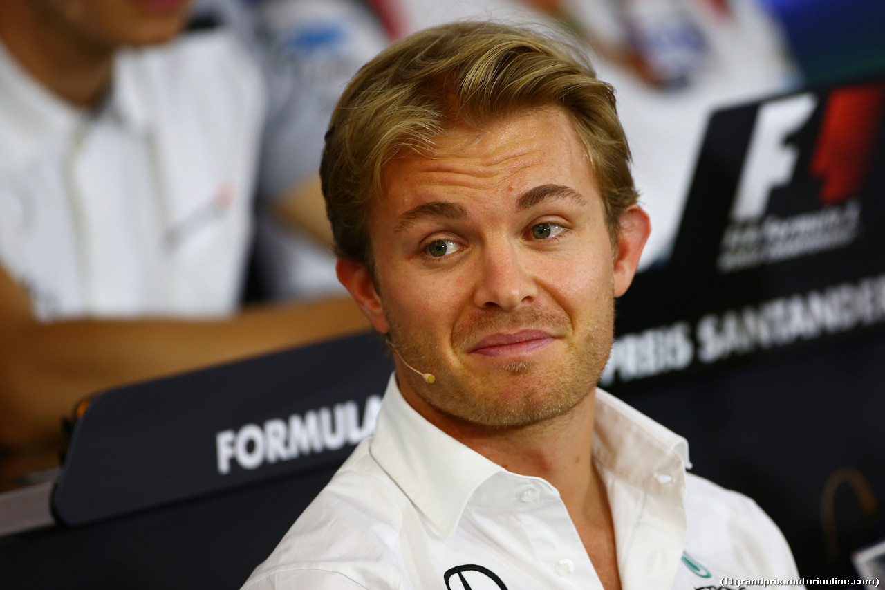 GP GERMANIA, Nico Rosberg (GER) Mercedes AMG F1 in the FIA Press Conference.
17.07.2014. Formula 1 World Championship, Rd 10, German Grand Prix, Hockenheim, Germany, Preparation Day.