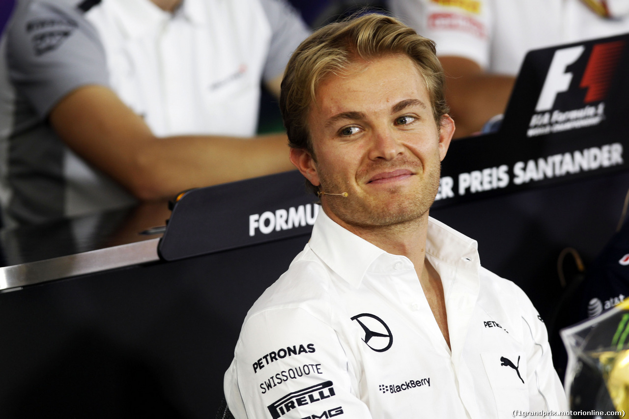 GP GERMANIA, Nico Rosberg (GER) Mercedes AMG F1 in the FIA Press Conference.
17.07.2014. Formula 1 World Championship, Rd 10, German Grand Prix, Hockenheim, Germany, Preparation Day.