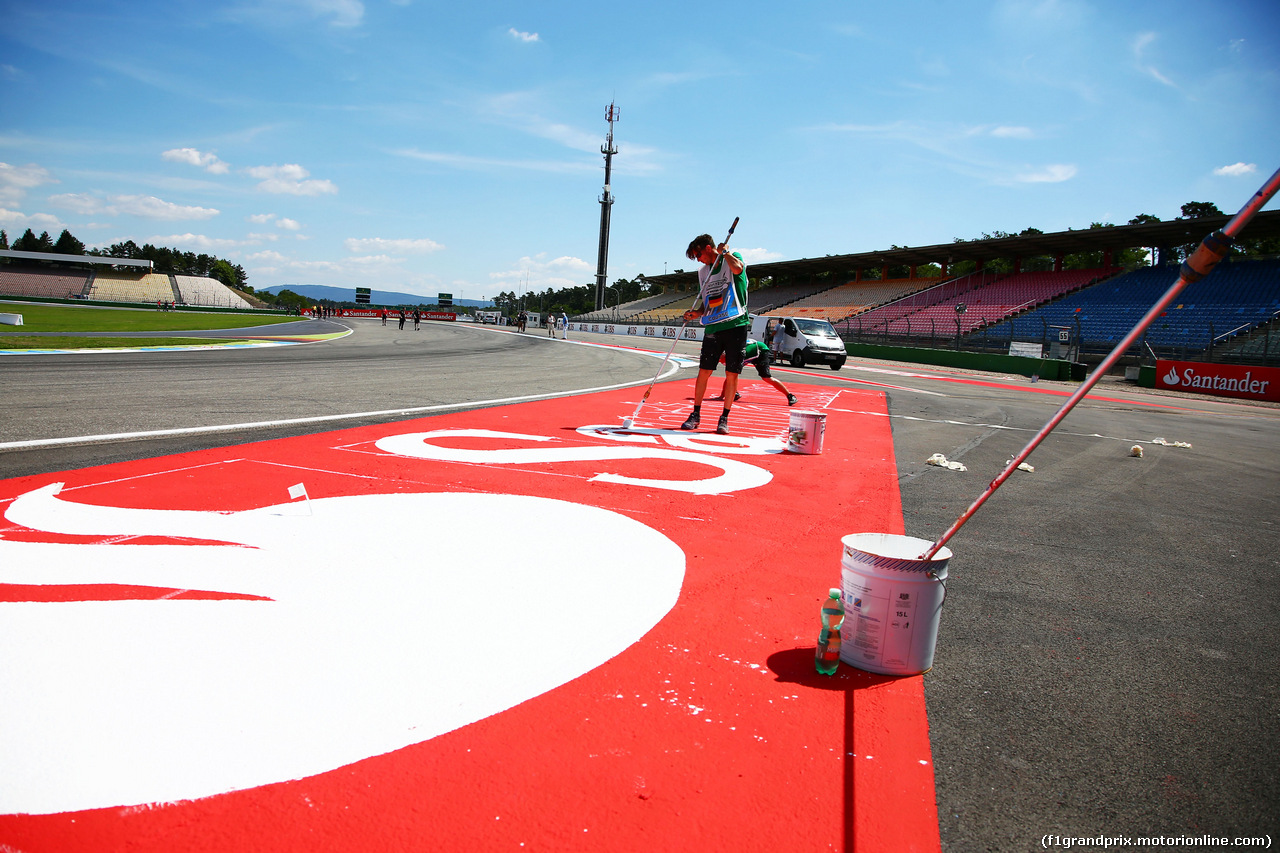 GP GERMANIA, Circuit preparations.
17.07.2014. Formula 1 World Championship, Rd 10, German Grand Prix, Hockenheim, Germany, Preparation Day.