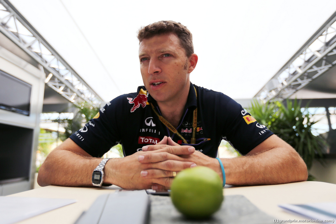 GP GERMANIA, Joe Robinson (GBR), Red Bull Racing engineer.
17.07.2014. Formula 1 World Championship, Rd 10, German Grand Prix, Hockenheim, Germany, Preparation Day.