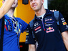 GP GERMANIA, Sebastian Vettel (GER) Red Bull Racing RB10 with a fan.
17.07.2014. Formula 1 World Championship, Rd 10, German Grand Prix, Hockenheim, Germany, Preparation Day.