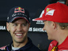 GP GERMANIA, (L to R): Sebastian Vettel (GER) Red Bull Racing e Kimi Raikkonen (FIN) Ferrari in the FIA Press Conference.
17.07.2014. Formula 1 World Championship, Rd 10, German Grand Prix, Hockenheim, Germany, Preparation Day.