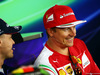 GP GERMANIA, (L to R): Sebastian Vettel (GER) Red Bull Racing e Kimi Raikkonen (FIN) Ferrari in the FIA Press Conference.
17.07.2014. Formula 1 World Championship, Rd 10, German Grand Prix, Hockenheim, Germany, Preparation Day.
