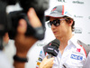 GP GERMANIA, Esteban Gutierrez (MEX) Sauber with the media.
17.07.2014. Formula 1 World Championship, Rd 10, German Grand Prix, Hockenheim, Germany, Preparation Day.