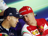 GP GERMANIA, (L to R): Sebastian Vettel (GER) Red Bull Racing e Kimi Raikkonen (FIN) Ferrari in the FIA Press Conference.
17.07.2014. Formula 1 World Championship, Rd 10, German Grand Prix, Hockenheim, Germany, Preparation Day.