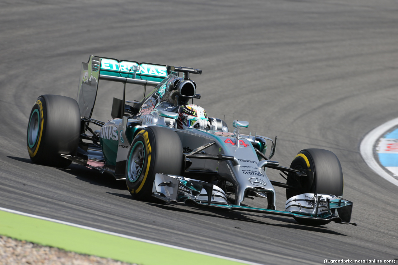GP GERMANIA, 19.07.2014- Qualifiche, Lewis Hamilton (GBR) Mercedes AMG F1 W05