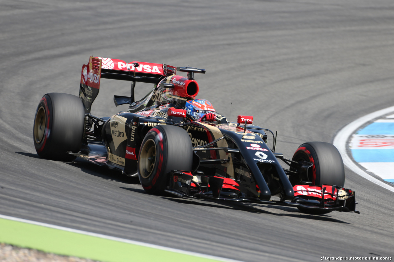 GP GERMANIA, 19.07.2014- Qualifiche, Romain Grosjean (FRA) Lotus F1 Team E22