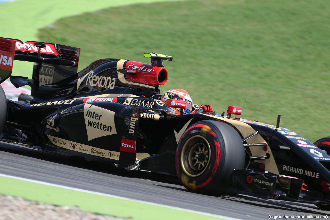GP GERMANIA, 19.07.2014- Qualifiche, Pastor Maldonado (VEN) Lotus F1 Team, E22