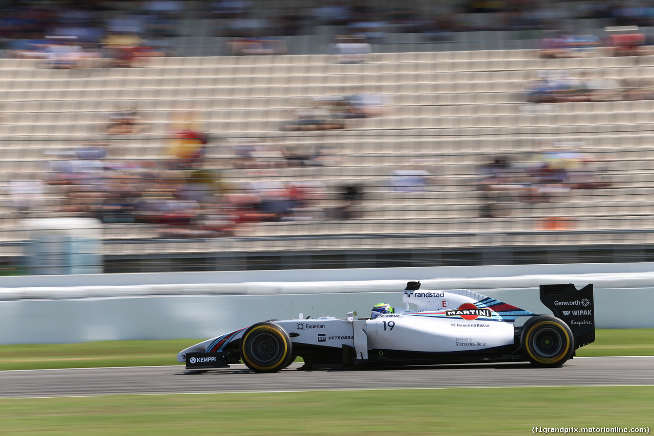GP GERMANIA, 19.07.2014- Free practice 3, Felipe Massa (BRA) Williams F1 Team FW36