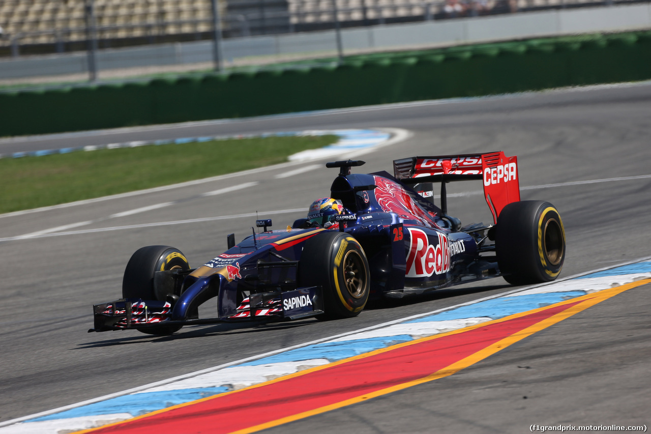 GP GERMANIA, 19.07.2014- Free practice 3, Jean-Eric Vergne (FRA) Scuderia Toro Rosso STR9
