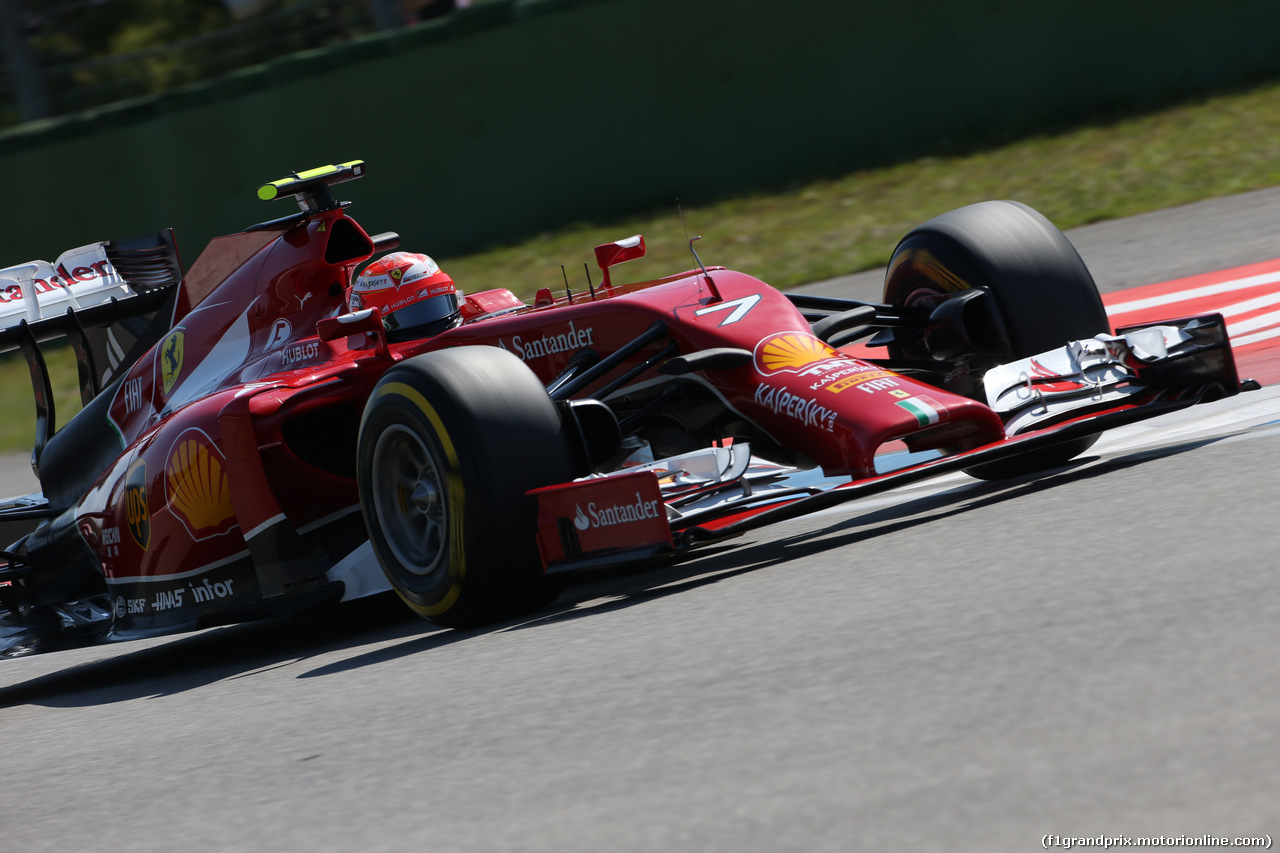 GP GERMANIA, 19.07.2014- Free practice 3, Kimi Raikkonen (FIN) Ferrari F14T