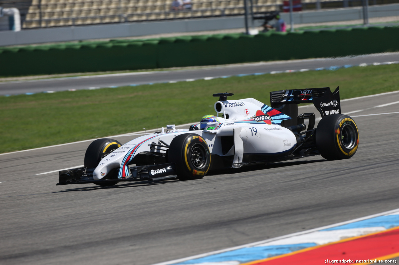 GP GERMANIA, 19.07.2014- Free practice 3, Felipe Massa (BRA) Williams F1 Team FW36