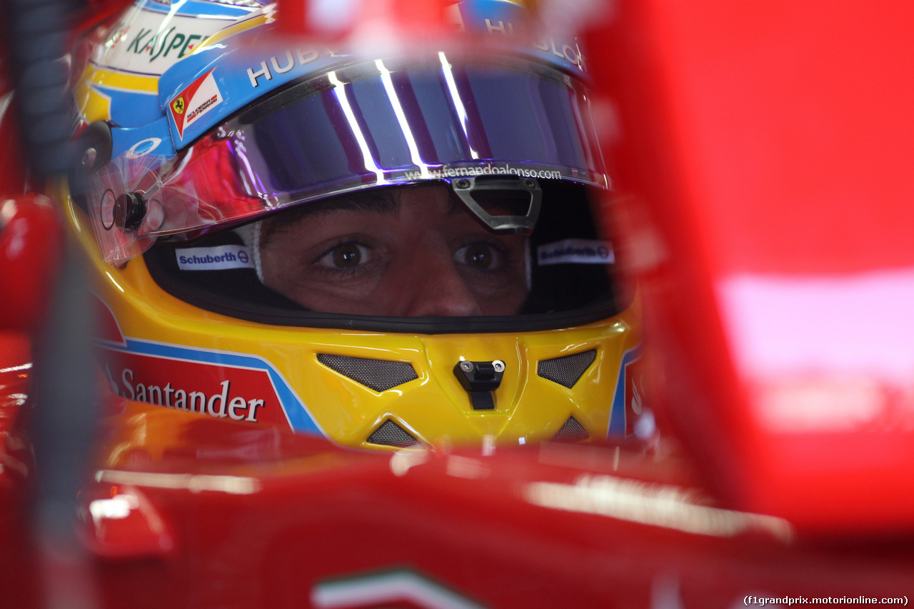 GP GERMANIA, 19.07.2014- Free practice 3, Fernando Alonso (ESP) Ferrari F14T