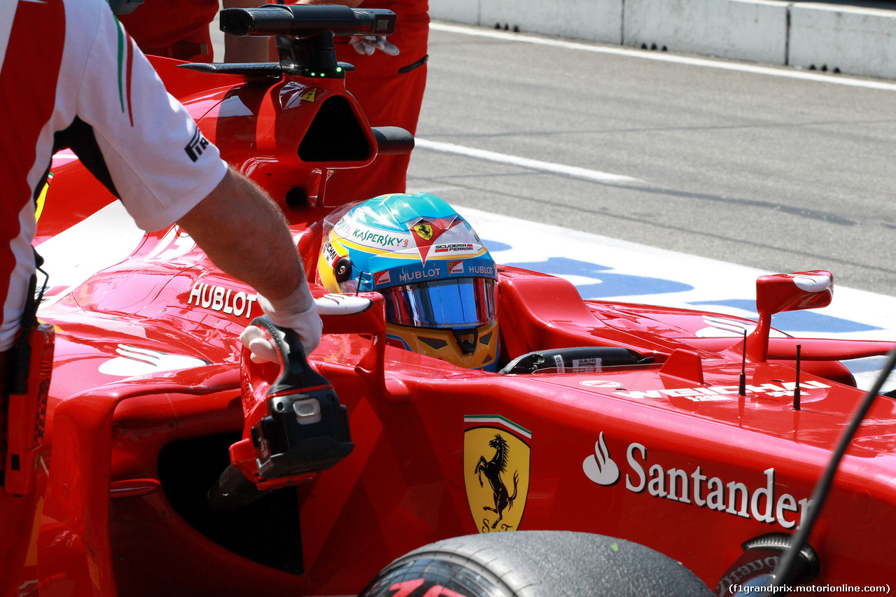 GP GERMANIA, 19.07.2014- Fernando Alonso (ESP) Ferrari F14T