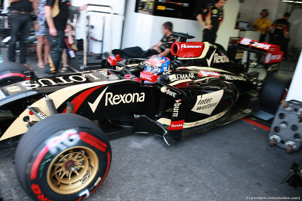 GP GERMANIA, 19.07.2014- Romain Grosjean (FRA) Lotus F1 Team E22